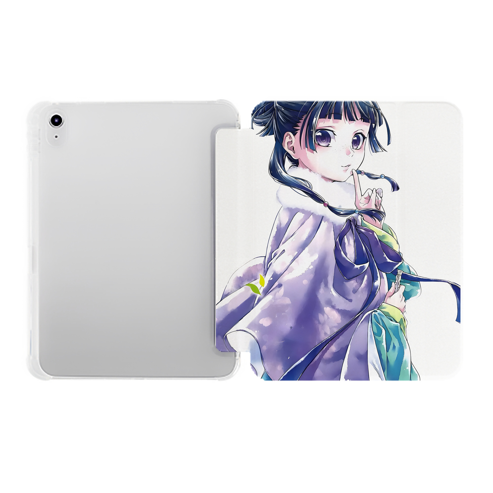 （画像用） 薬屋のひとりごと The Apothecary Diaries IPad ケース ペン収納付き 三つ折りスタンド PUレザー×シリコン 対応機種9.5/10.5/10.9インチ
